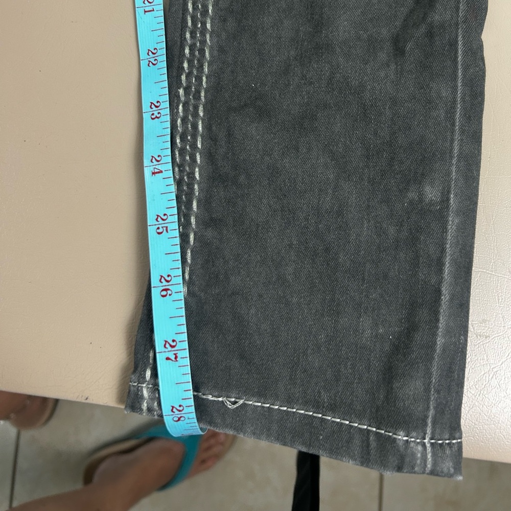 Rock Revival Delisa Skinny Low Rise Dark Gray Jeans Sequins Womens 27 Y2K - Picture 13 of 15